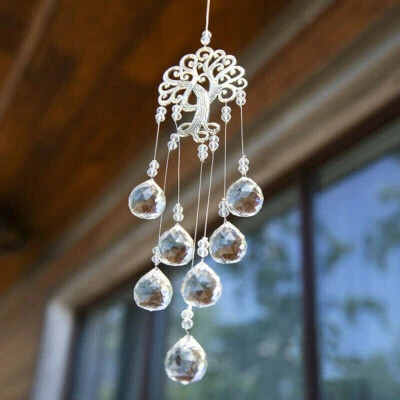 MARKENLOS Suncatcher Cristal Flor Vida Decoración Ventana Atrapasol Feng Shui Colgante
