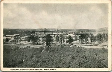 Vtg Postcard Fort Devens Ayer Massachusetts MA General View Bird's Eye UNP