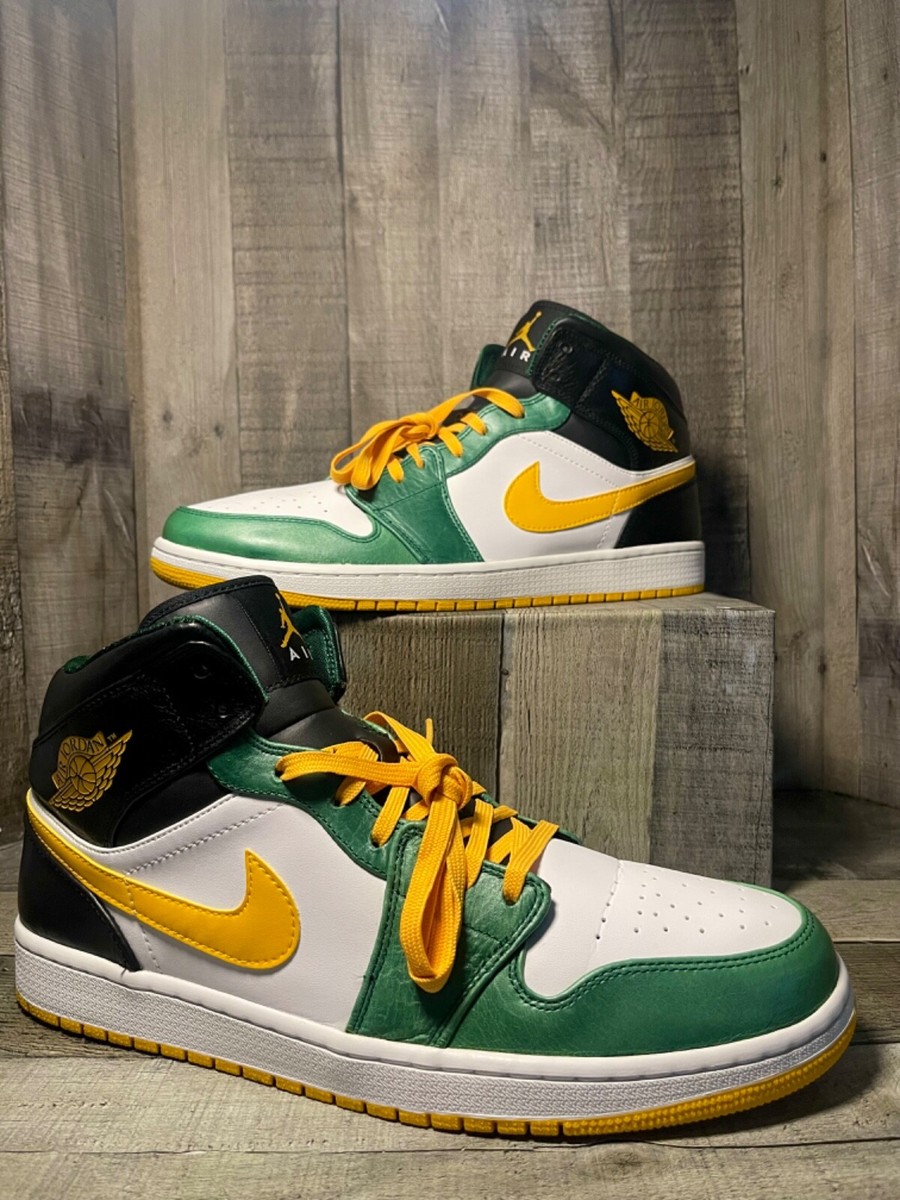 靴 NIKE AIR Jordan 1 2013 Nike Air Jordan 1 Supersonics (554724-307)High Sneakers Sz M