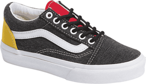 black yellow red vans