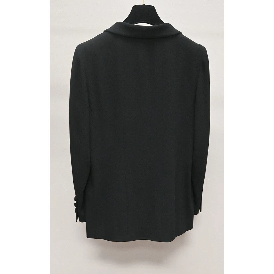Chanel | Black Vintage Double Breasted Blazer | Size 42 Approx. Size US 10 - Image 2 of 4