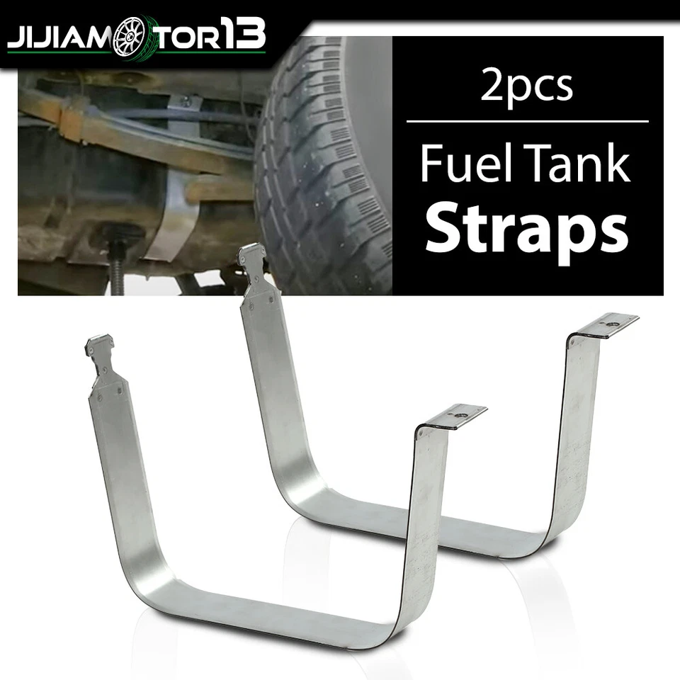 Par de correas para tanque de combustible aptas para Chevy Silverado GMC Sierra 1500 2500 3500 99-19 Foto 4 de 4