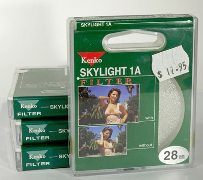 Kenko 28mm Protective Skylight Filter New in Box for SLR DSLR Camera Lens 