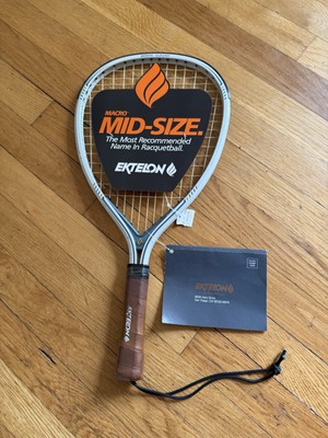 Vintage Ektelon Quazar Racquetball Racquet White/Blue Trim New Old Stock