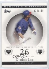 2007 Moments & Milestones 25/150 Derrek Lee (2005 NL Silver Slugger 107 RBI) 3s3