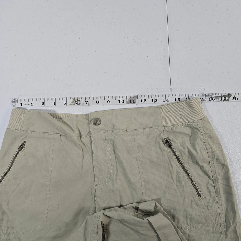 Pantalones Cortos Utilitarios Tangerine Para Mujer Caqui Carga Bolsillos con Cremallera Cintura Elástica XL Foto 3 de 4