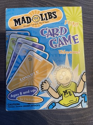 Mad Libs Card Game Penguin Putnam Games Family Fun Night 2-6 players ages 8 & up