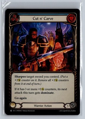 Cut N Carve (Blue) PEN056 Compendium of Rathe Flesh and Blood Rainbow Foil NM
