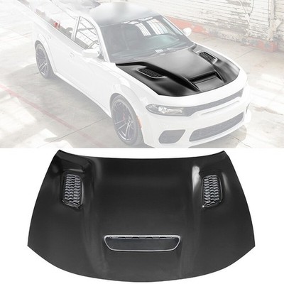 Fit 2015-23 Dodge Charger Aluminum SRT Hellcat Redeye Widebody Style Hood Panel