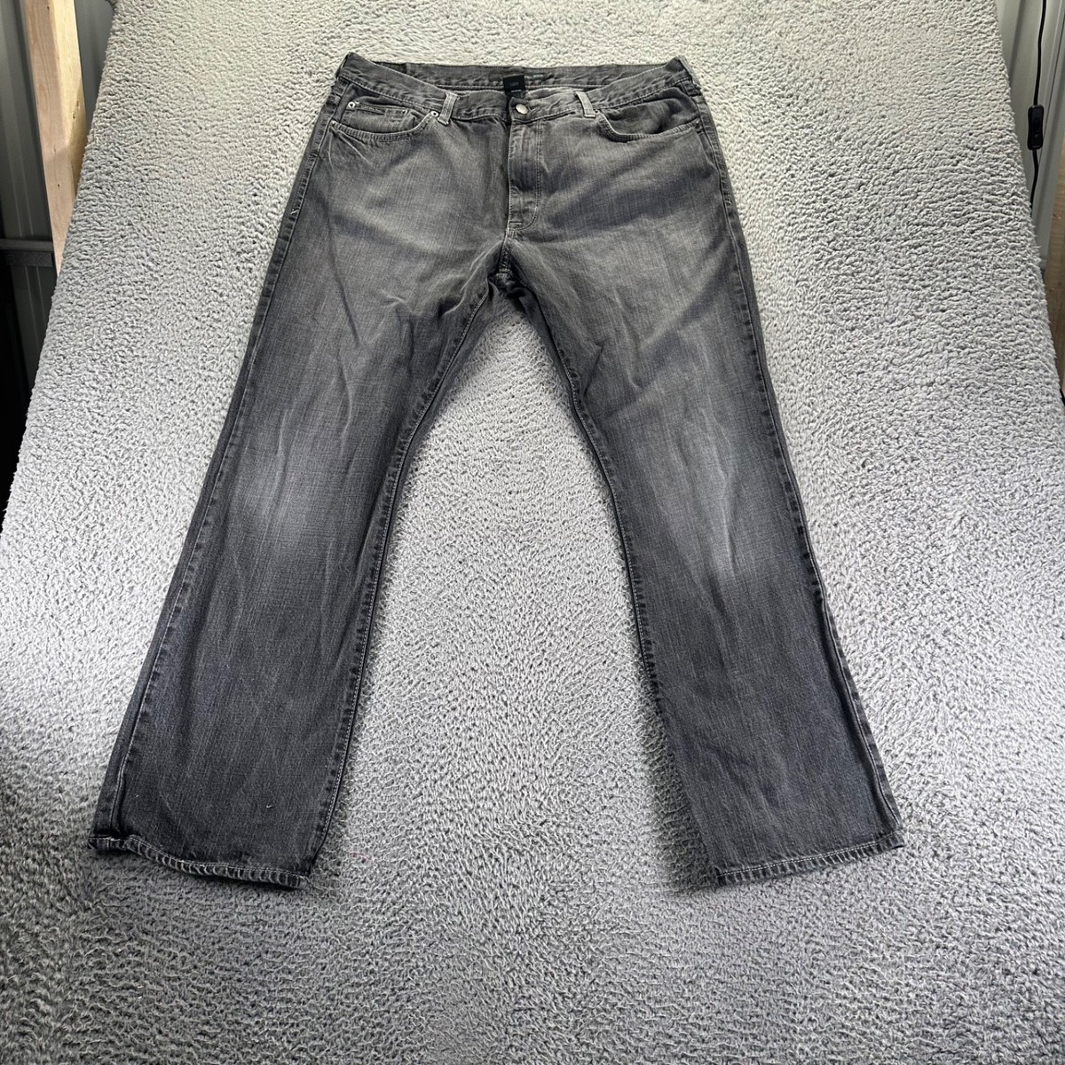 Vintage Calvin Klein Jeans Mens 38x32 Gray Dark Wash Cotton 