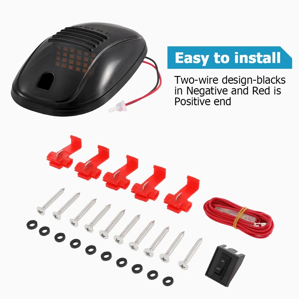 24 luces blancas marcadoras de techo de cabina LED para Ram 1500 2500 3500 4500 5500 Foto 3 de 4