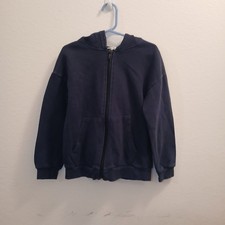 H M Boy's Hoodie Sweatshirt Size 6X-7 Navy Blue