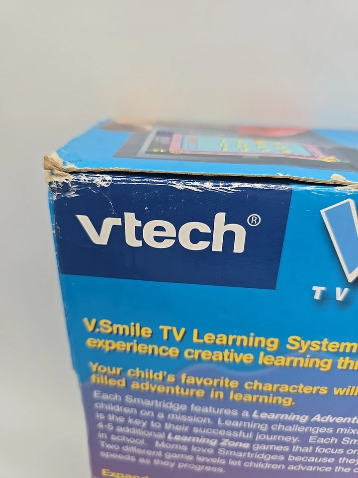 VTech VSmile TV Learning 2004 System Pink 14 Learning Games Used Tested Works.   - Image 4 of 4