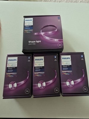 Phillips Hue White And Color Ambiance Lightstrip Plus 2m + 3x 1m Extension
