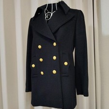 Good Condition Rare CHANEL Cashmere Coat 36 Women's Black Black