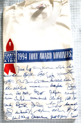 VINTAGE B'WAY CARES T-SHIRT 1994TONY AWARD NOMS