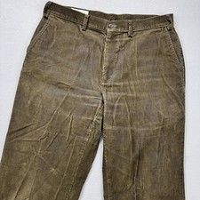 Vintage Orvis Corduroy Pants Mens 36x33 Brown Straight Leg Workwear Cotton
