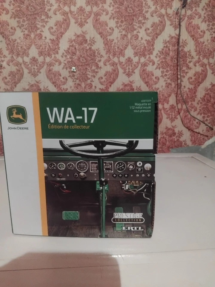 tracteur miniatures johndeere wa.17   prestige  1/32 neuf   - Photo 3/4