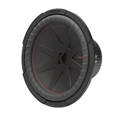 Open Box Kicker 48CWR122 CompR Series 12 Inch Car Subwoofer with 2 Ohm DVC