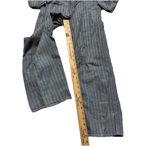 Vintage Big Mac Penneys Coveralls 50s 60s Workwear Overalls Youth Kids 12 Grunge - Picture 13 of 16
