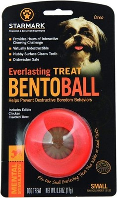 StarMark EVERLASTING BENTO BALL Dog Toy Chew and Treat SMALL
