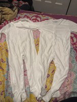 X2 Brand New Plain White Sleepsuits 18-24 Months TU unisex