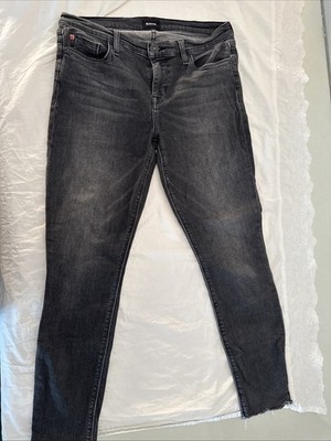 Hudson Krista Women's Super Skinny Crop Jeans Stretch, Size 29, Charcoal 905
