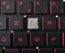 Touche de Clavier Français pour HP Omen 15-AX / 17-W - Lettrage Rouge