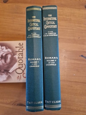 The International Critical Commetry on Romans C E B Cranfield. 2 vols H/B. VGC