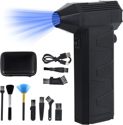 Compressed Air Duster, Rechargeable 130000RPM Electric Dust Air Blower with bag