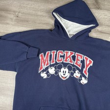 Walt Disney Designs Adult Size XL Hoodie Mickey Mouse Vintage 90S Made In USA