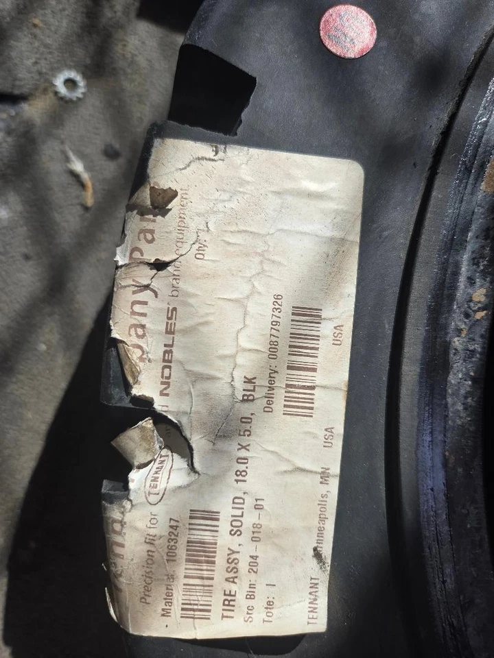 Tennant 1063247 Solid Tire Assembly 18x5x12-1/8, Tire by Superior Tire & Rubber - Image 2 of 4