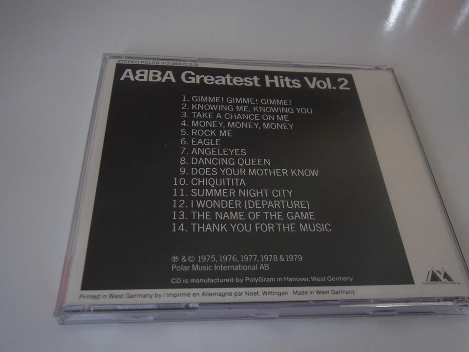 Abba  /  Greatest Hits Vol.2    CD    (  Polar Blue Face  ) - Bild 2 von 4