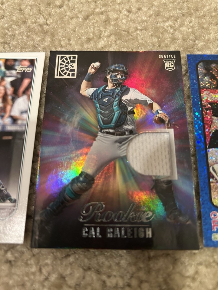 Cal Raleigh Rookie LOT OF 17-ADVANCED STATS #d/ Parallel/RELIC/Parallel ...