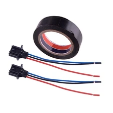 2 pcs Wire Pigtail Male 9008 H13 Harness Head Light with Tape Bulb Plug