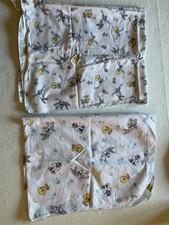 Vintage Looney Tunes 90s Baby Blanket Set 100% Cotton Made In USA