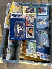 Lot Of 60 starting lineup figures, each comes w/a card. Mixed hockey & baseball.