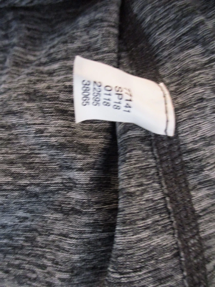 Top Ideology Activewear para mujer talla L manga larga 1/4 cremallera gris Foto 4 de 4