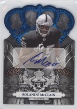 2010 Panini Crown Royale Blue Signatures 8/50 Rolando McClain #213 Auto 4p7