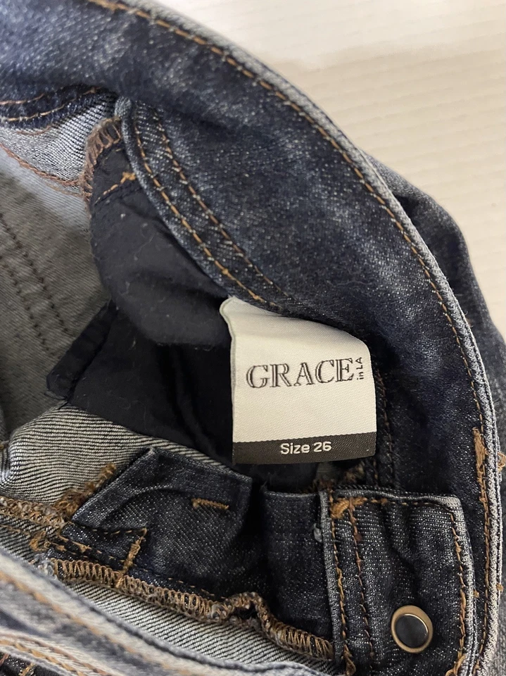 Grace in LA boot cut jeans blue size 26 womens denim - Image 4 of 4