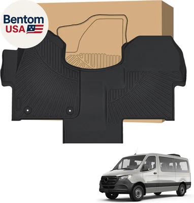Floor Mats for Mercedes-Benz Sprinter 2500/3500 2025-2019,Only Fit Cargo Van,All