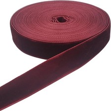 10 Yards Burgundy Velvet Ribbon 5/8" Wine Red Spool Gift Wrap Craft FREE SHIP