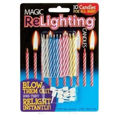 Our Magic Relighting Birthday Candles are designed to add an element of surprise