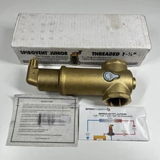 Spirovent Junior 1-1/2” Air Eliminator For Hydronic Heating & Chilled Water NEW