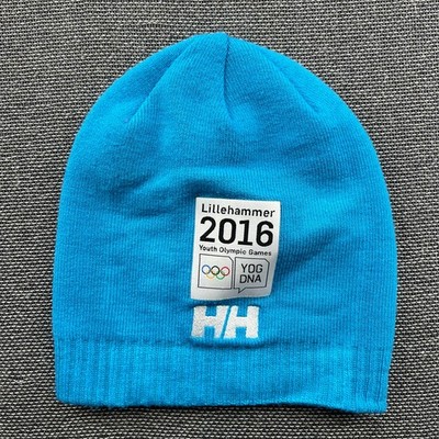 Helly Hansen Blue Beanie Has One Size Youth Olympic Games Lillehammer