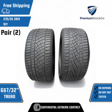 2 Continental Extremecontact Dws06 23535zr19 91y 732 632 Dot 0320 5019