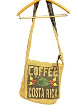 Borsa a tracolla in juta Coffee Of Costa Rica borsa a tracolla borsa in tela boho