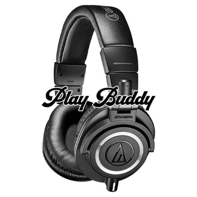 Audio Technica ATHM50X schwarz Studiomonitor Kopfhörer + Tasche & Kabel ATH-M50X