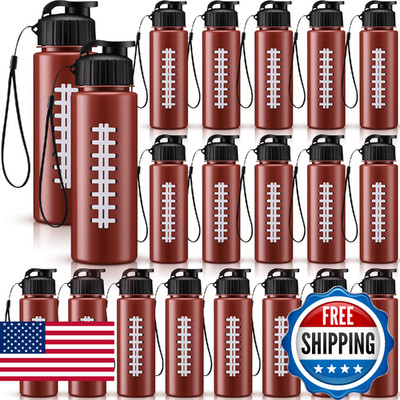 Mifoci 20 Pieces Sports Water Bottle Bulk 17 oz Reusable Plastic Biking Water Bo