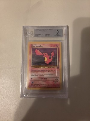 Pokemon TCG Team Rocket 1st Edition Charmander #50 Beckett 9